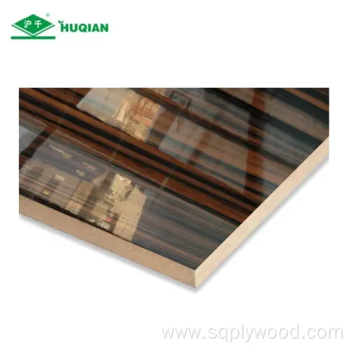 High Gloss UV MDF Wood Grain Furniture Grade